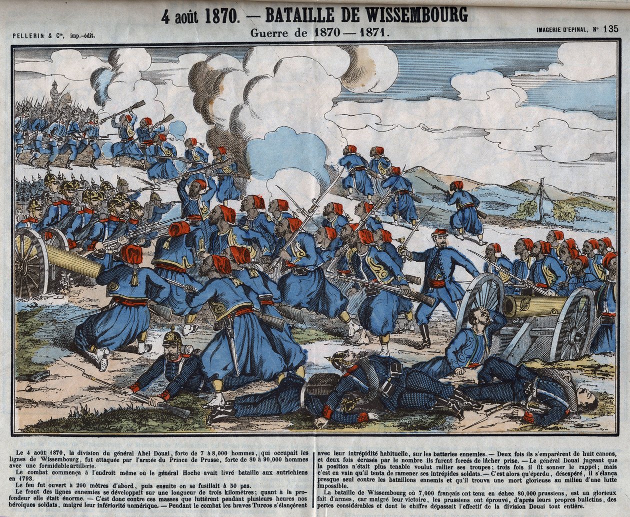Guerre de 1870-1871 : Bataille de Wissembourg, 4 août - French School