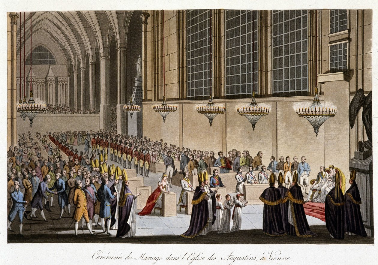Cérémonie de mariage (Napoléon et Marie Louise de Habsbourg) dans l
