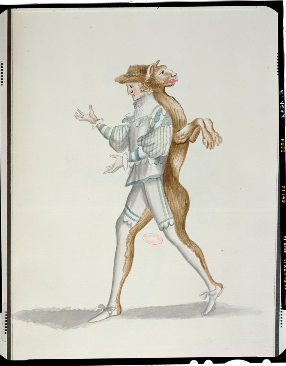 Costume de loup-garou pour le Ballet de la Nuit par Jean-Baptiste Lully (1632-87) dansé par Louis XIV, 23 février 1653 - French School