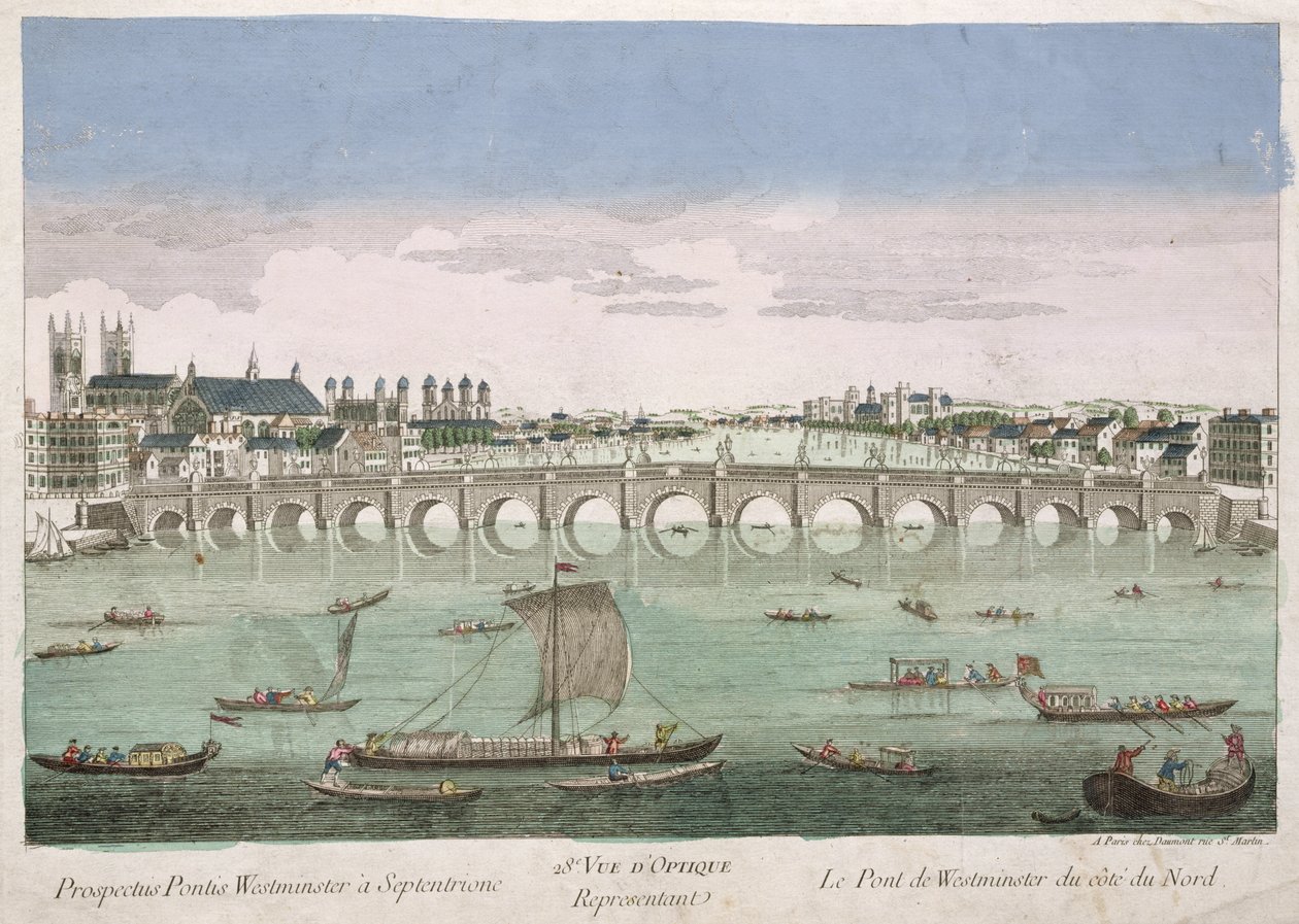 Pont de Westminster, Londres - French School