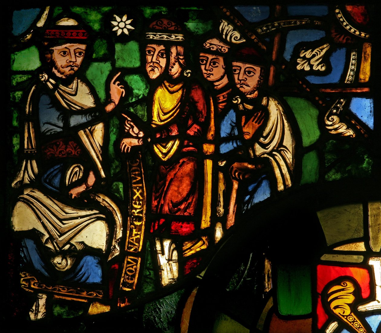 Trésor de la fenêtre - Les mages avec Hérode - French School