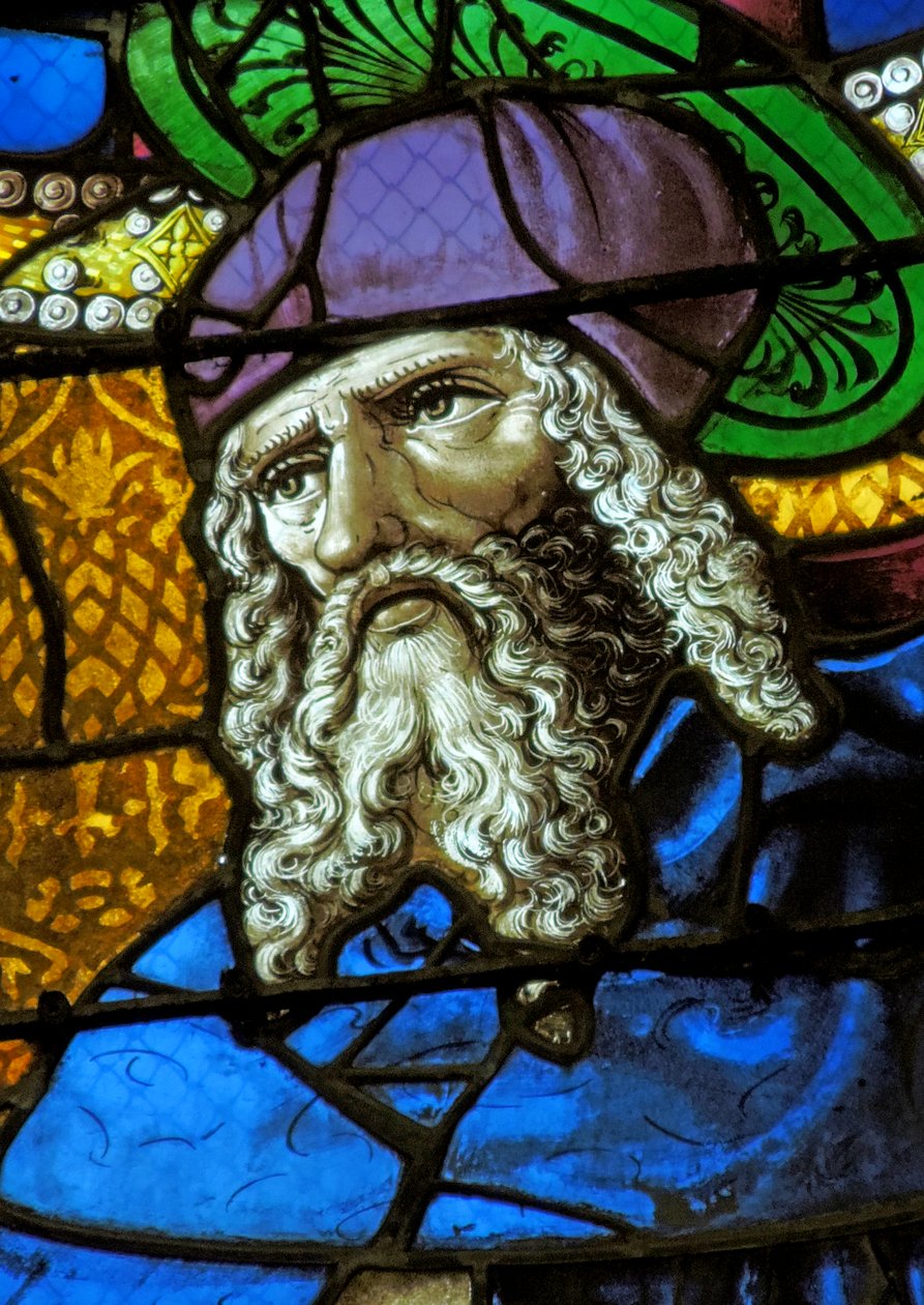 Vitrail représentant Saint Antoine l