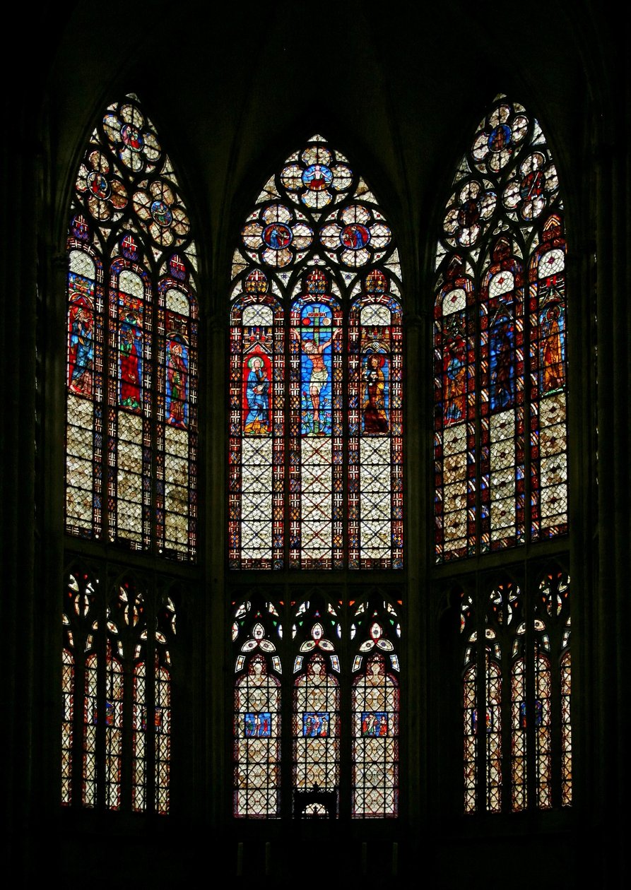 Fenêtre représentant le triforium de l