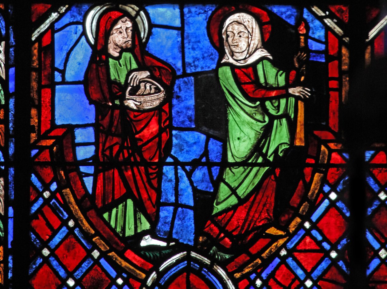 Fenêtre w01 représentant la Présentation au Temple - French School
