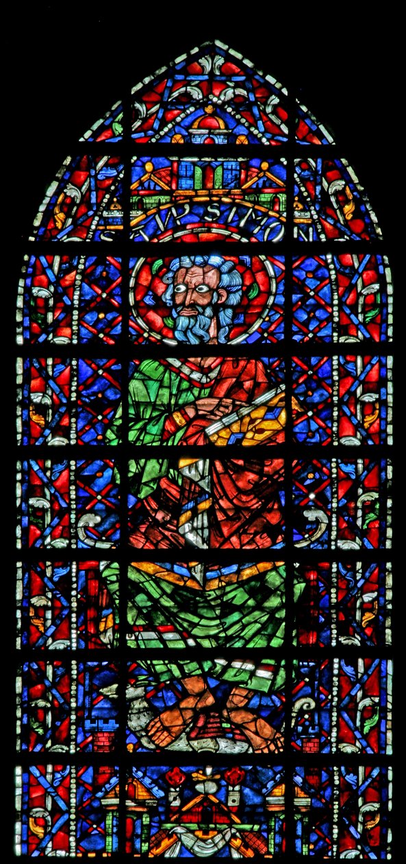 Fenêtre w106 représentant Saint Simon - French School
