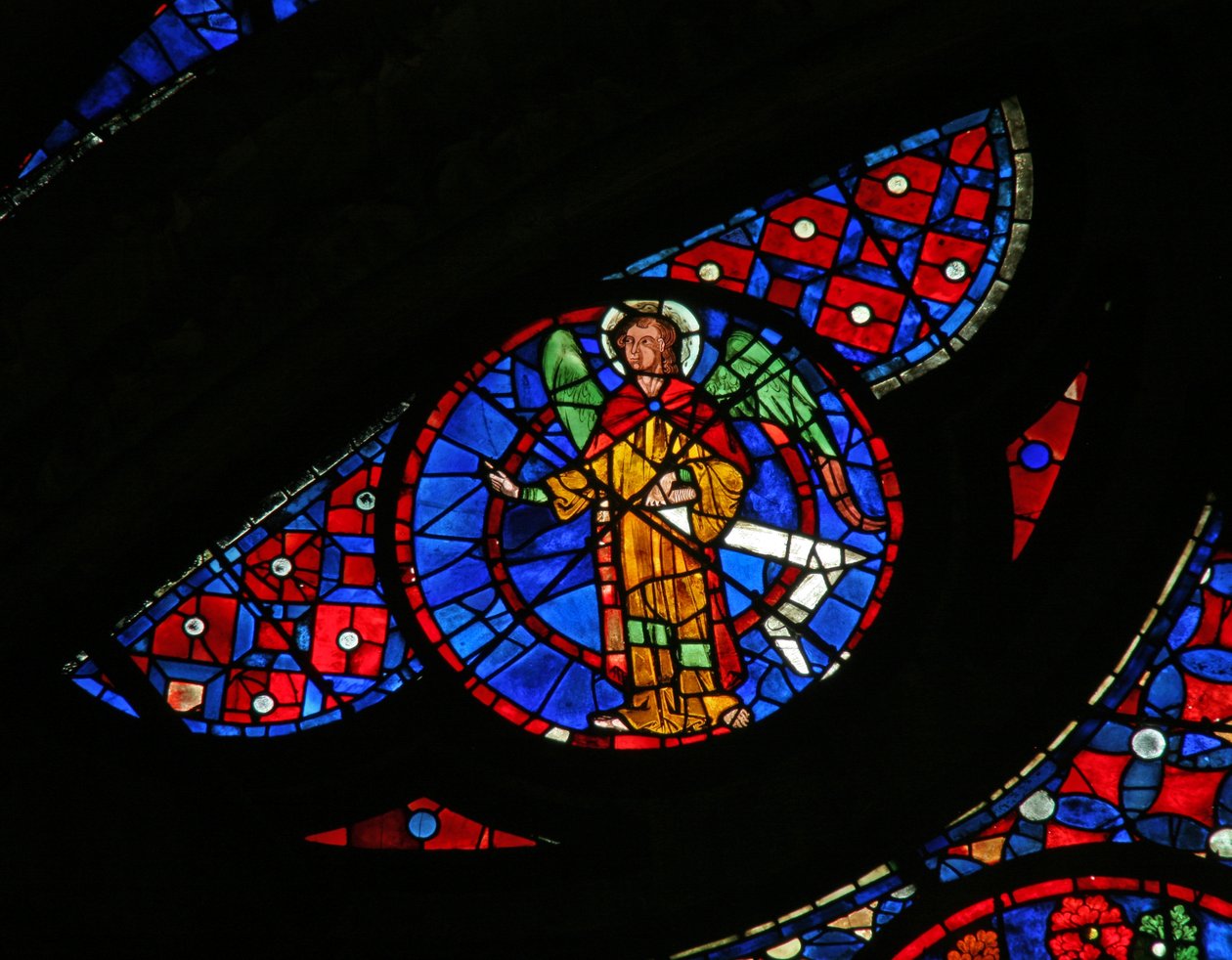 Fenêtre w115 représentant un ange - French School