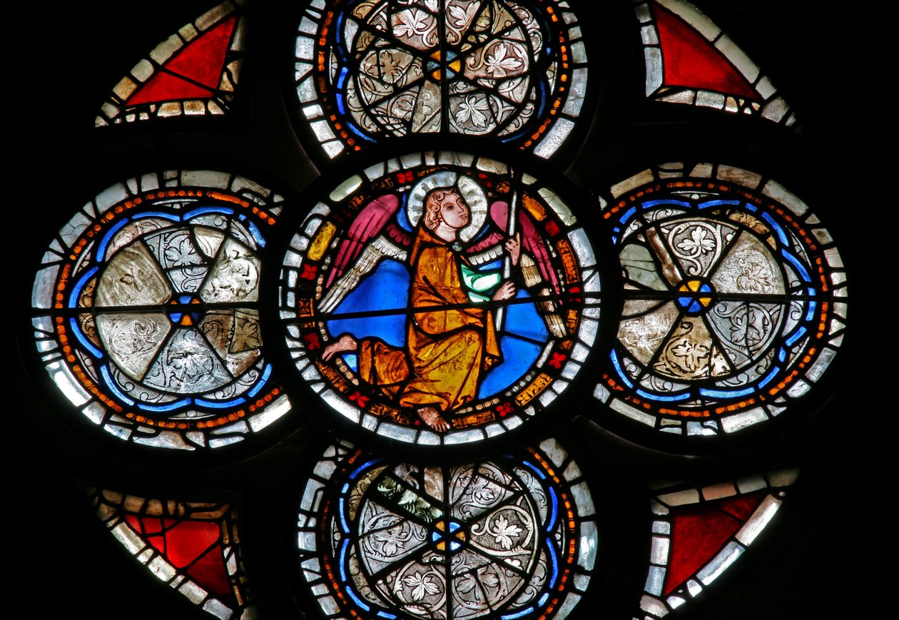 Fenêtre w11 représentant un ange - French School