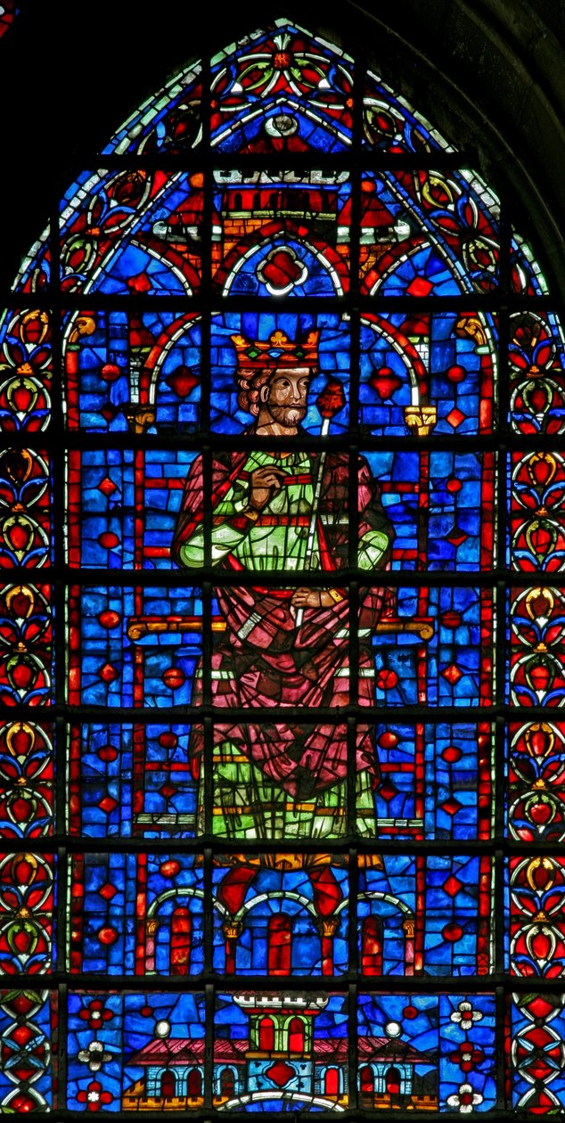 Un roi (figure supérieure) - French School
