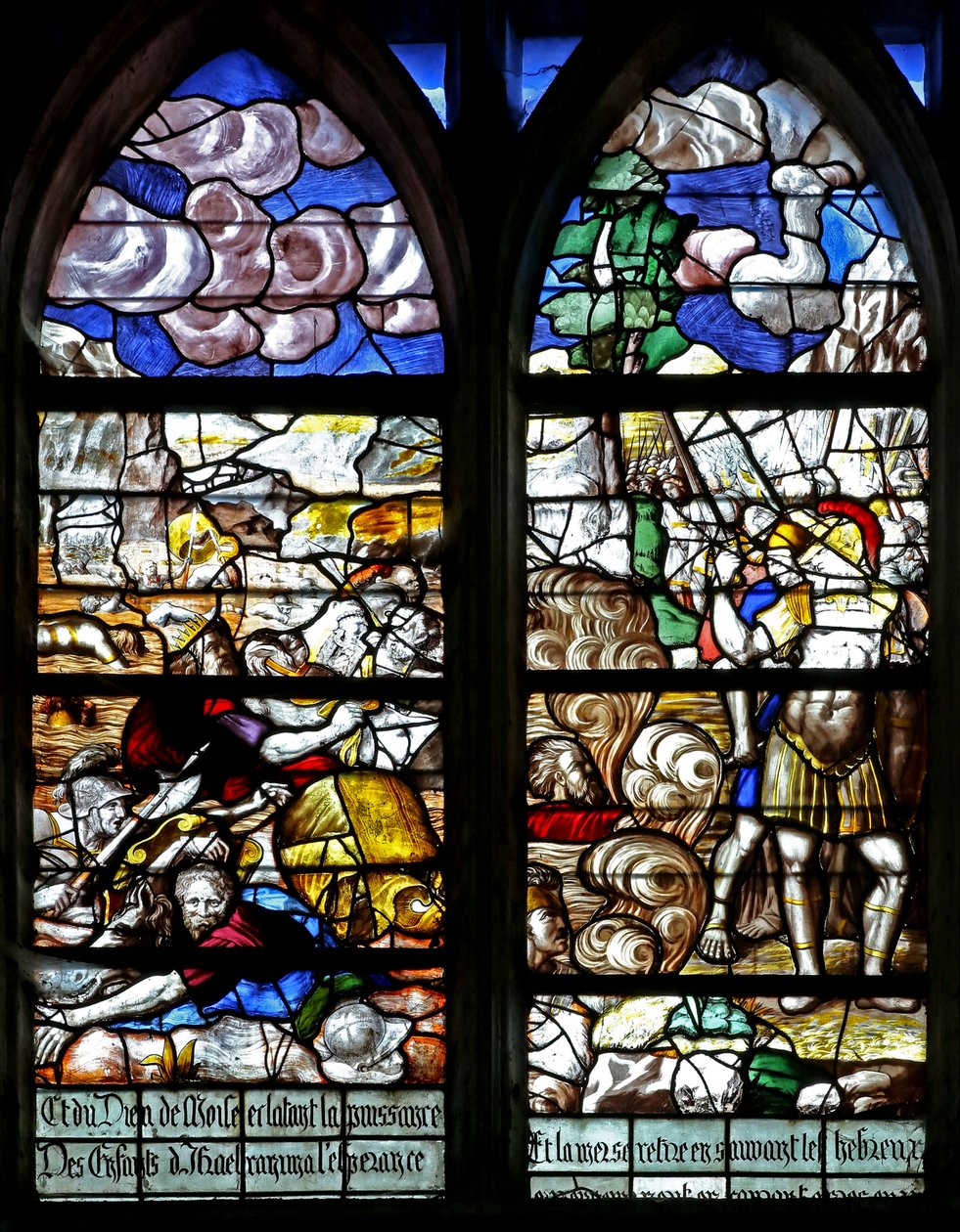Moïse et la traversée de la mer Rouge - French School