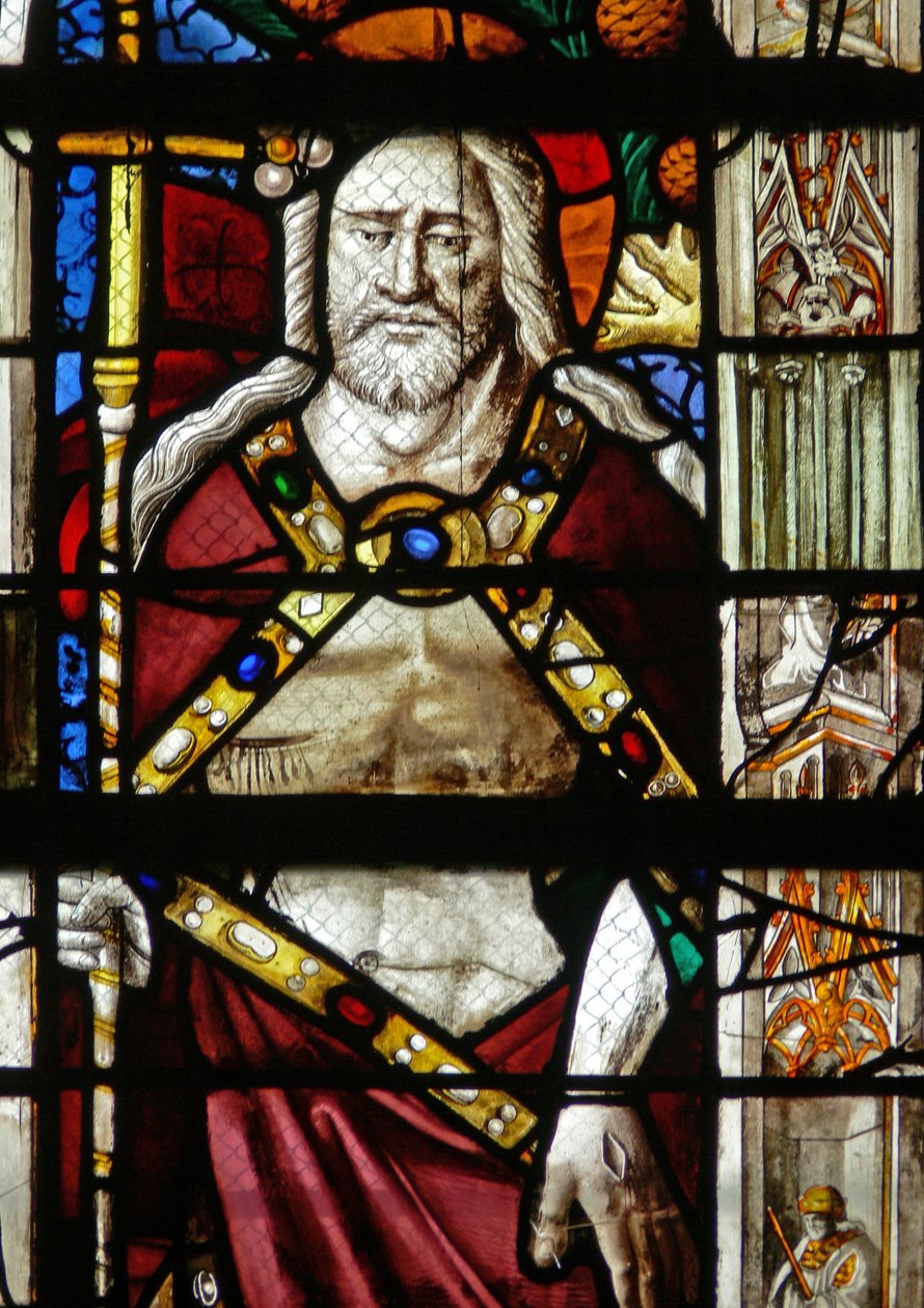 Fenêtre w14 représentant le Christ de la Résurrection - French School
