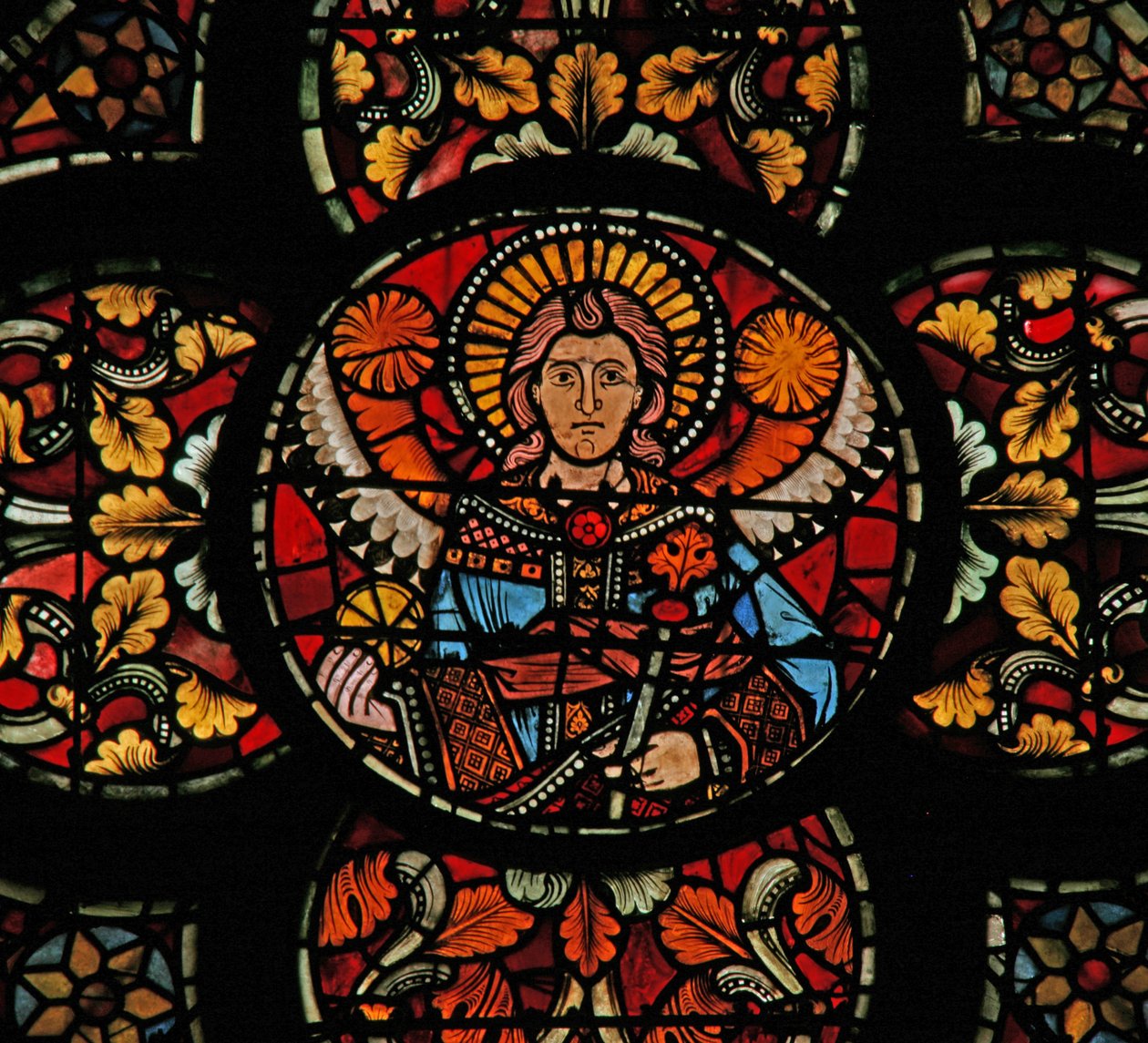 Fenêtre w201 représentant un ange - French School