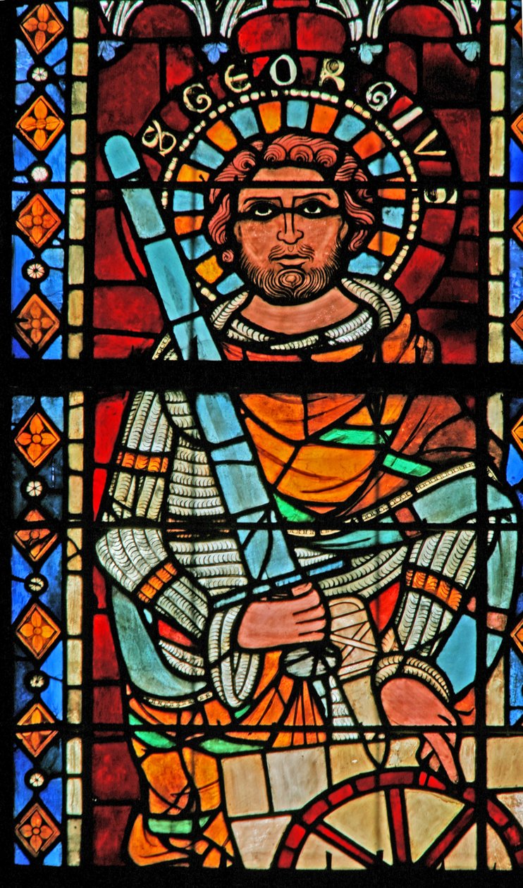 Fenêtre w203 représentant Saint Georges - French School