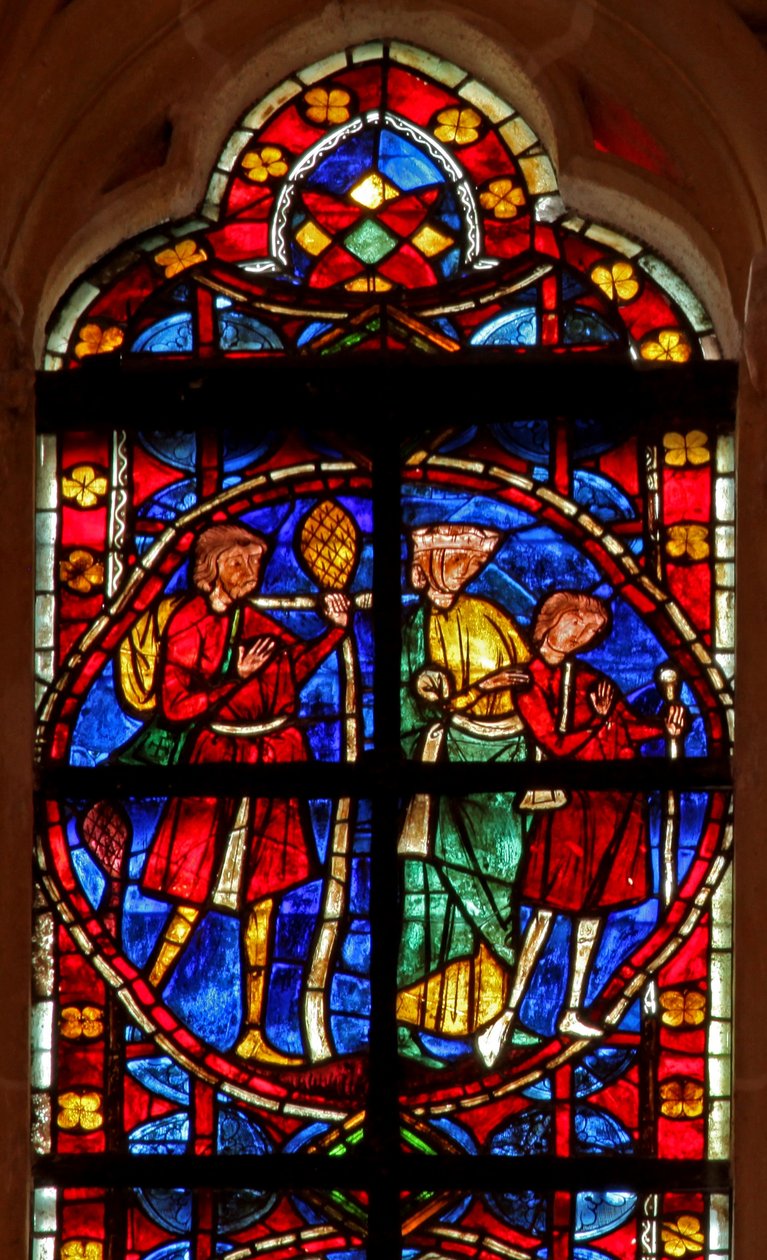 Légende de Saint Jacques et le dépendant perdu avec des pèlerins à Compostelle : la famille réunie part - French School