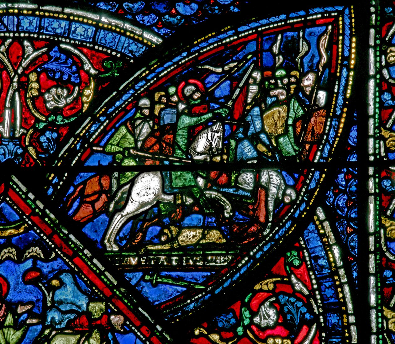 Scène de la vie de Saint Eustache : il rejoint l