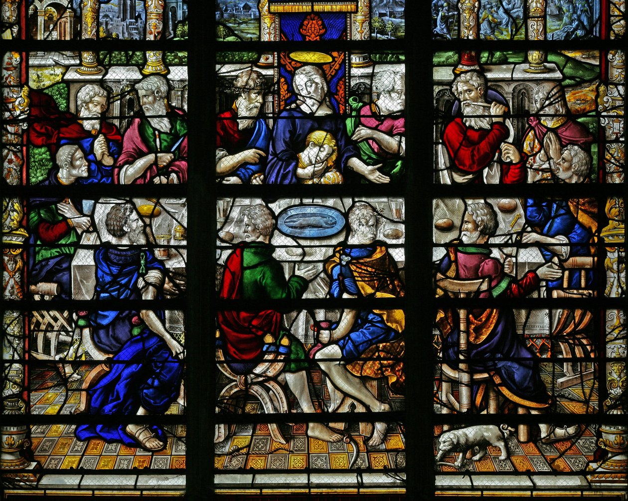 Fenêtre w22 - La Cène - French School