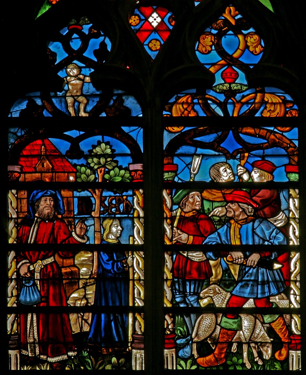 Jacob avec Joseph ; les frères complotent - French School