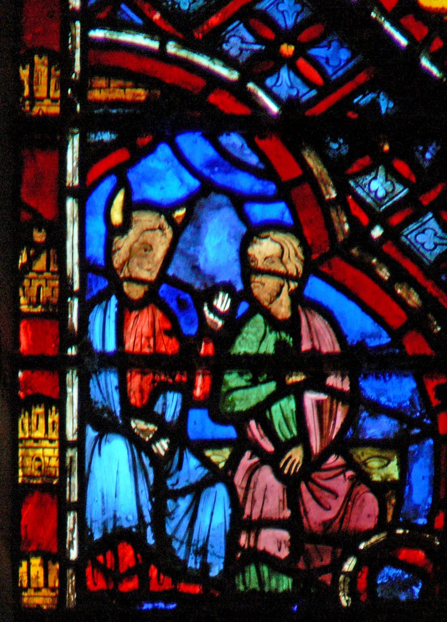 Moïse et Aaron assis - French School
