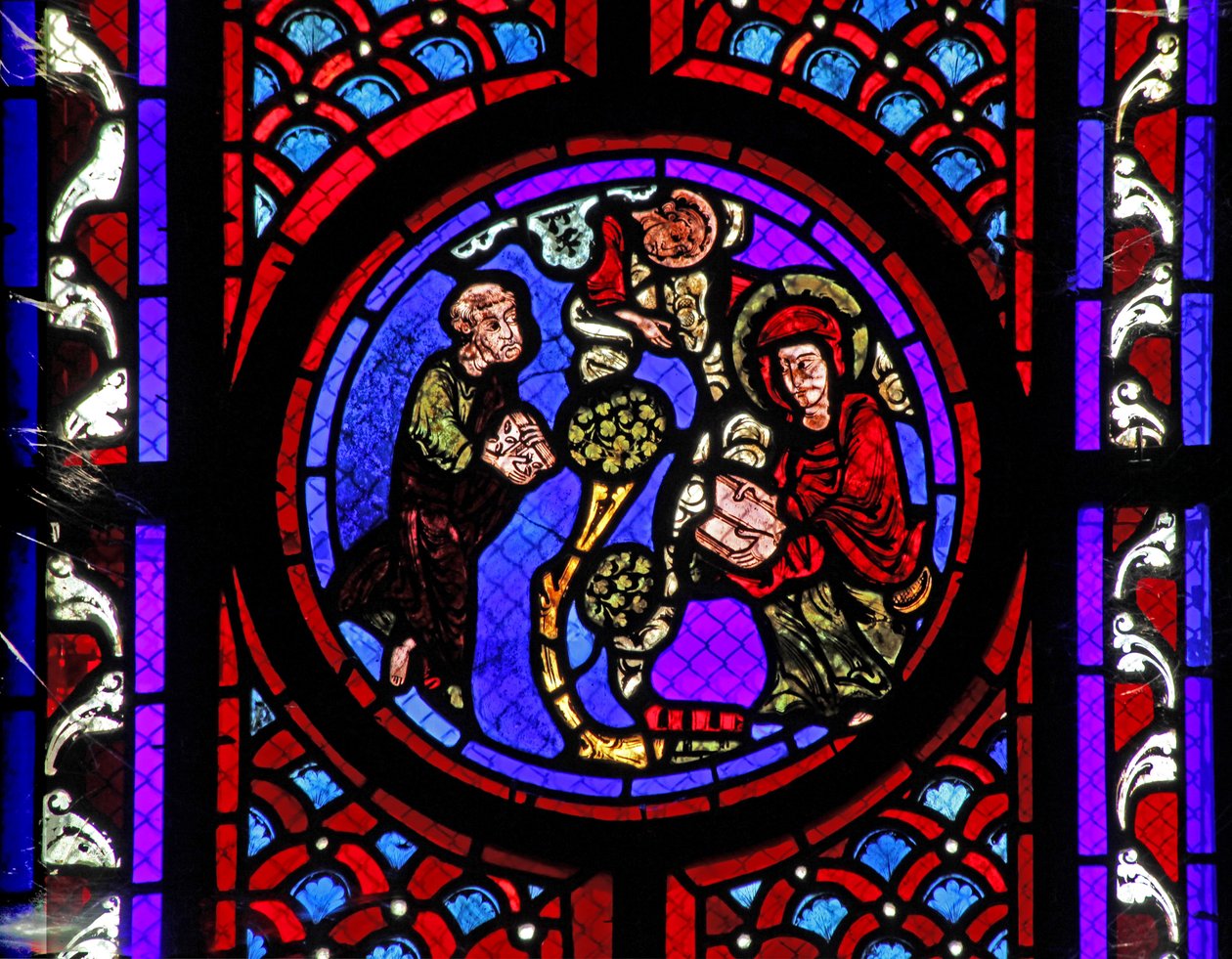 Scène de la vie de Sainte Marie-Madeleine - la sainte en Provence - French School