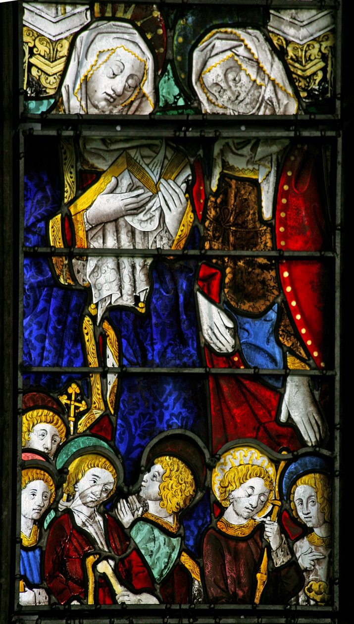 Fenêtre w3 représentant Sainte Marie Cléophas et Sainte Marie Salomé - French School