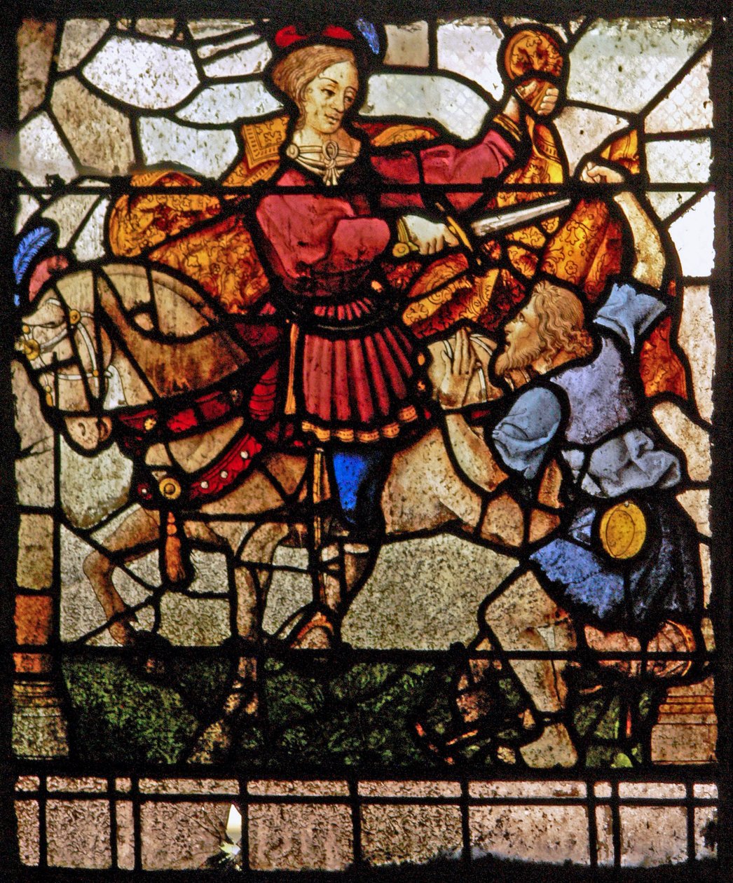 La Charité de Saint Martin : il divise son manteau - French School