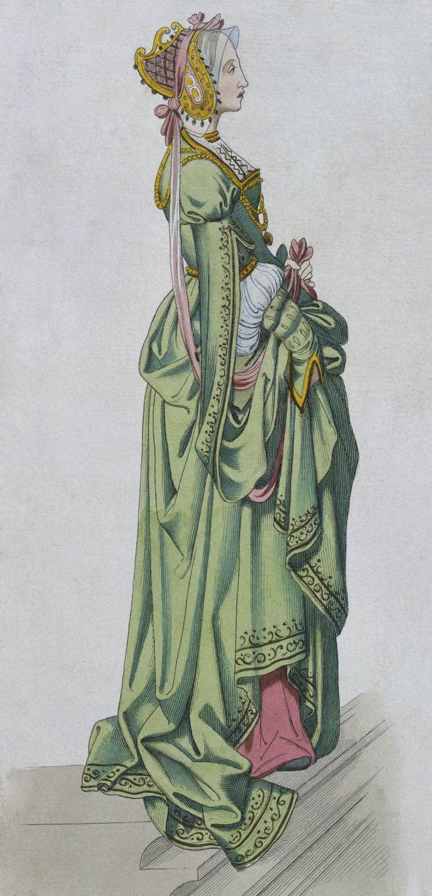 Jeune noble femme - French School