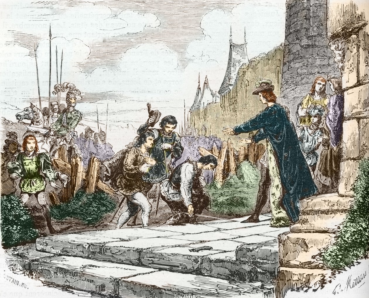 Le dauphin Louis (puis Louis XI), le duc Jean II d