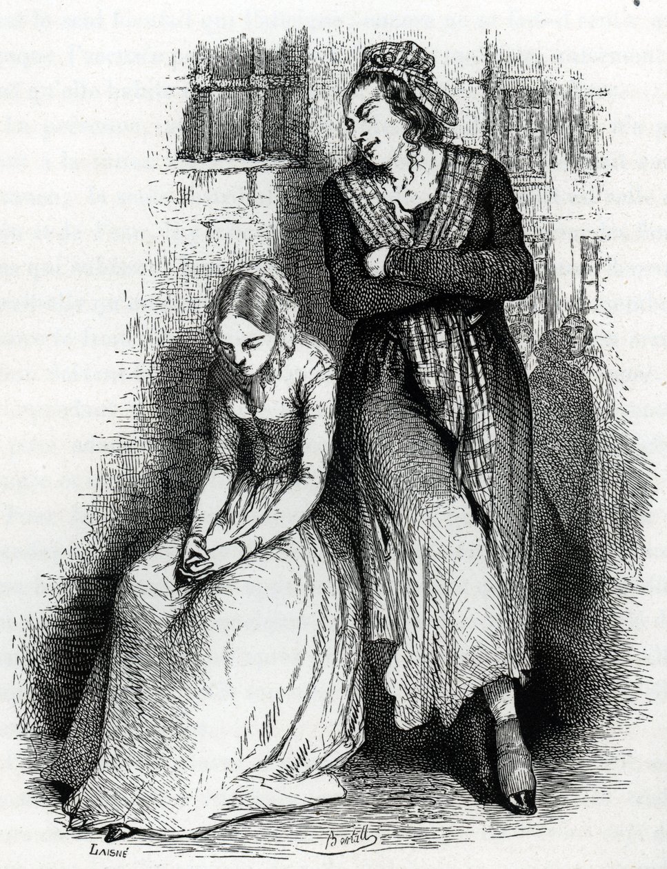 Les prisonniers de la prison Saint-Lazare à Paris - French School