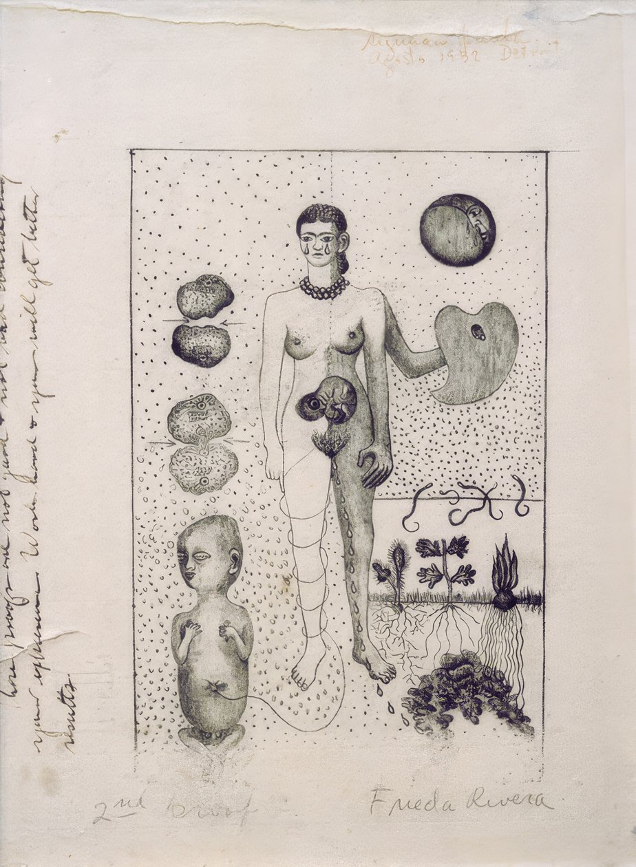 Frida et la fausse couche - Frida Kahlo