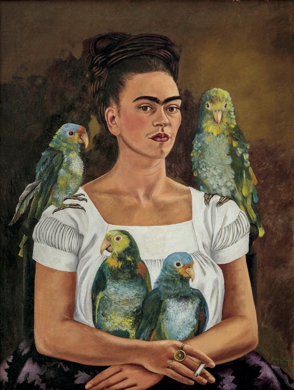 Moi et mes perroquets - Frida Kahlo