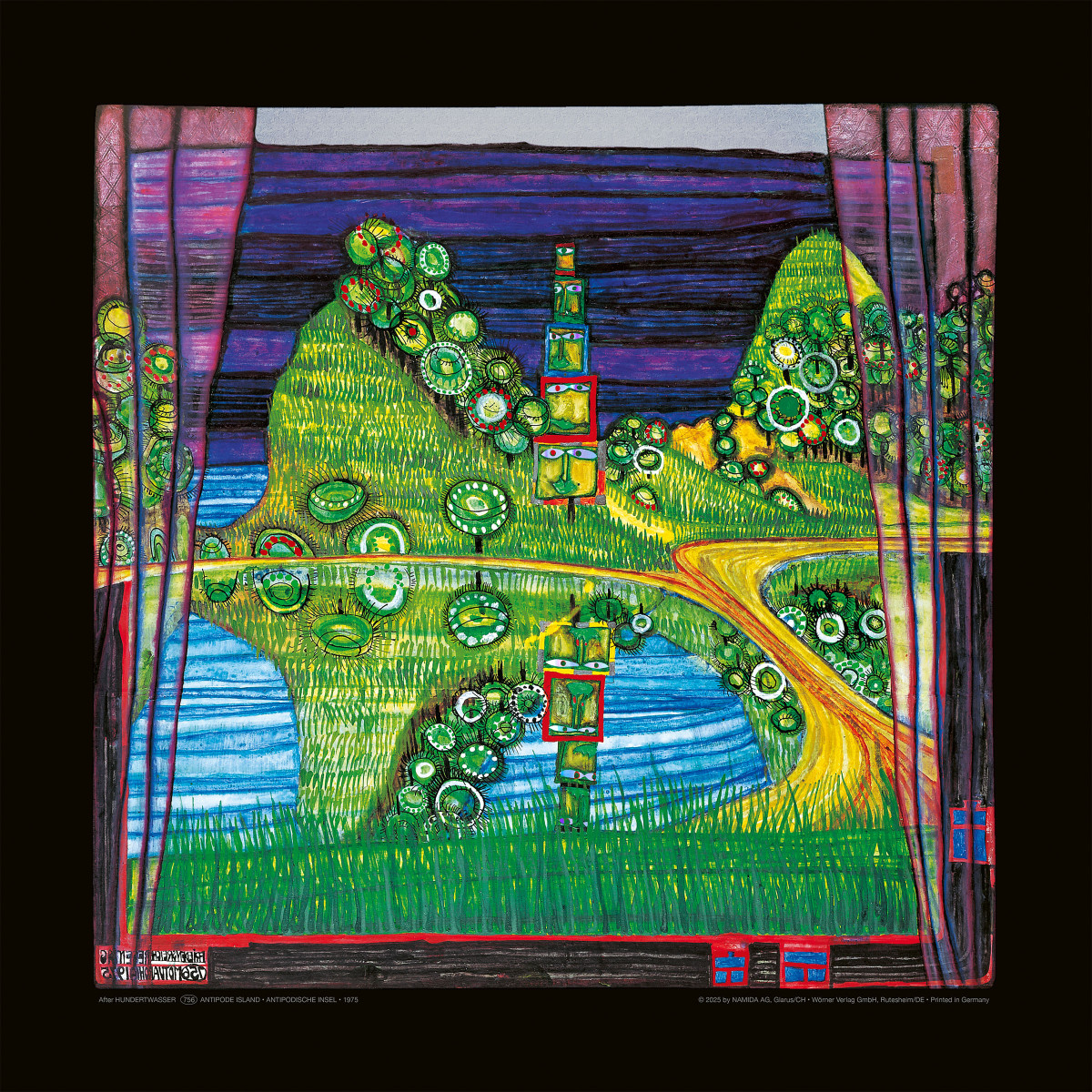 île antipodale - Friedensreich Hundertwasser