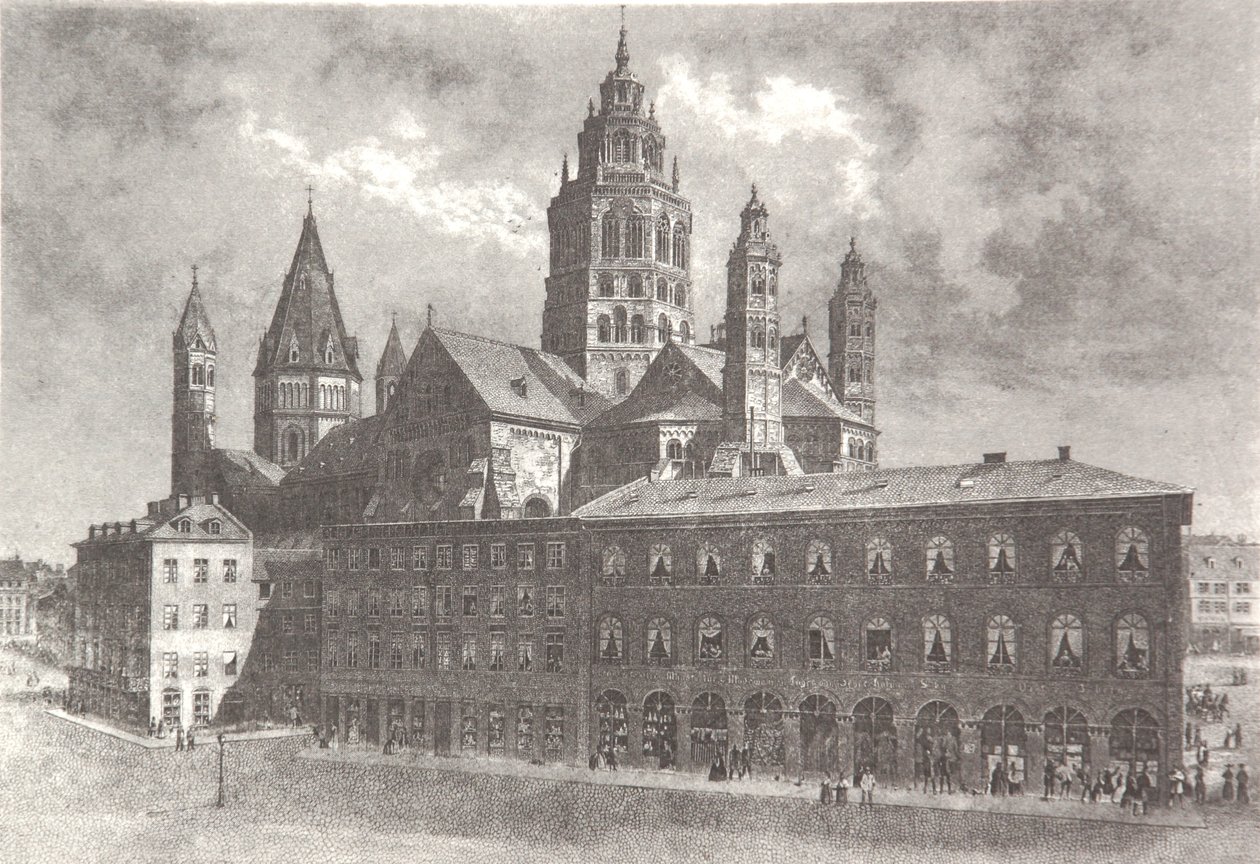 Westwerk de la cathédrale de Mayence - Pierre Joseph Redouté