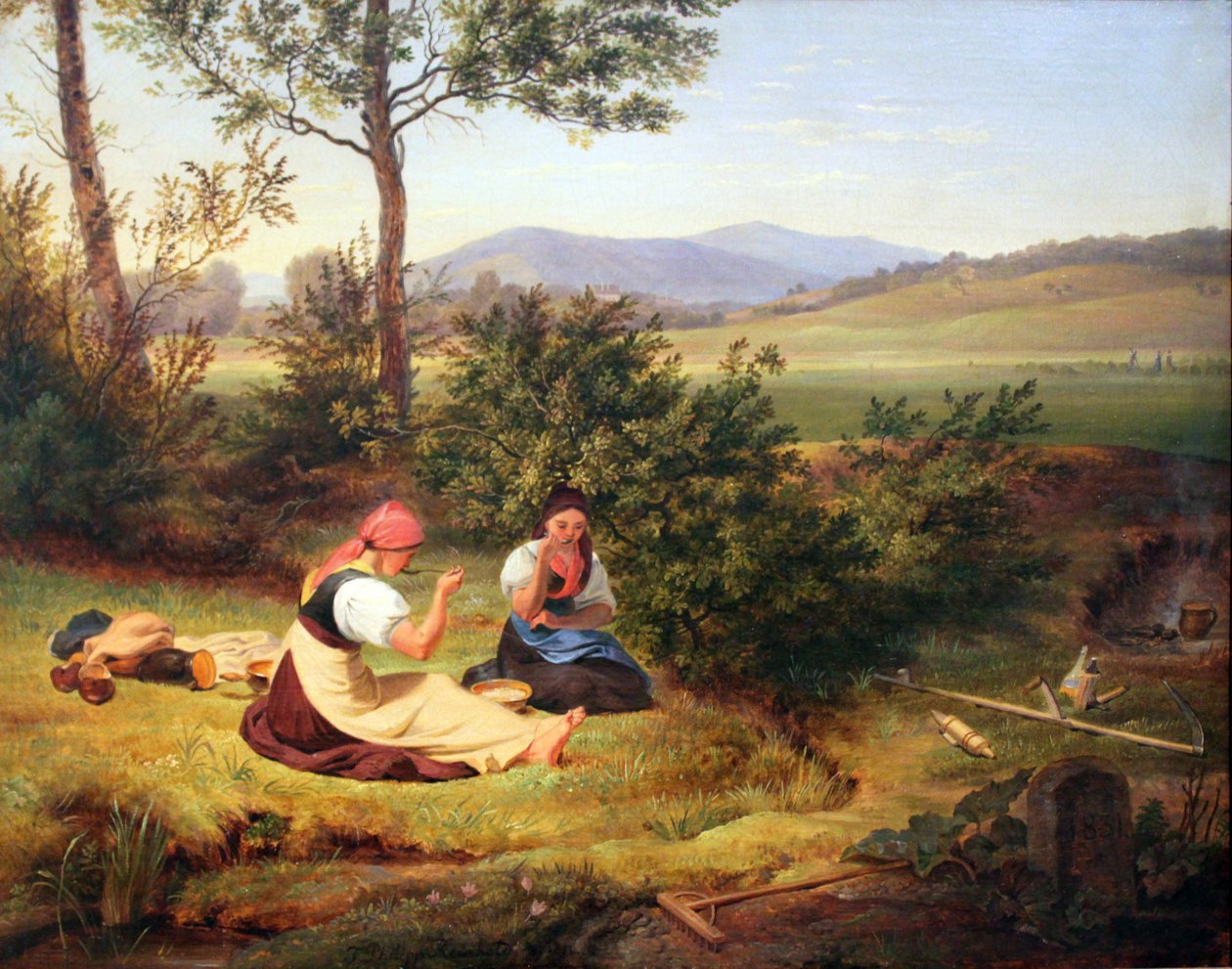Pause de midi (Paysage de Salzbourg) - Friedrich Philipp Reinhold