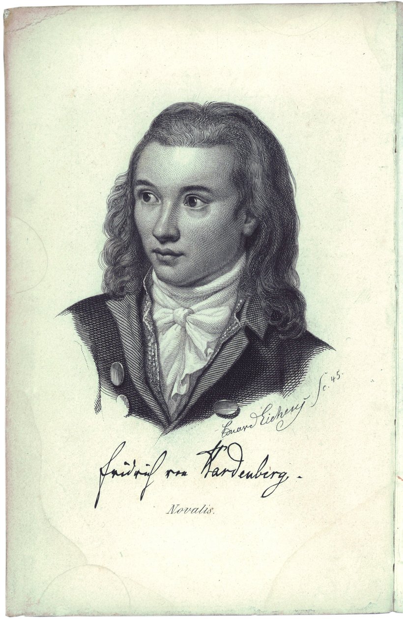 Portrait du poète Novalis - Friedrich Eduard Eichens