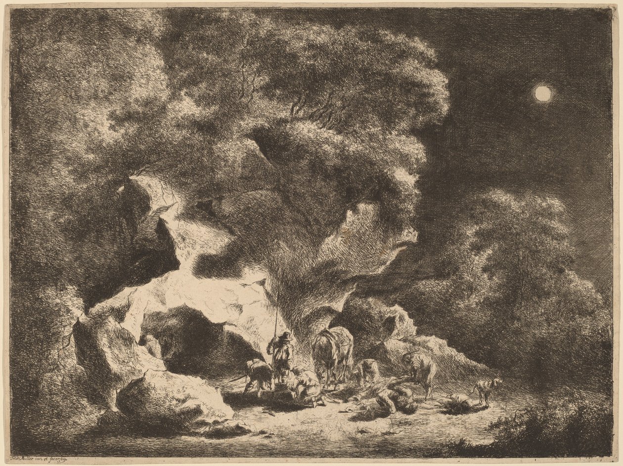 Un vol nocturne - Friedrich Müller