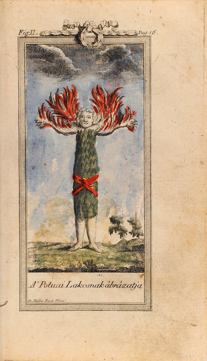 Illustration dans Ludvig Holberg - Le Voyage de Niels Klim au Monde Souterrain - Friedrich Müller