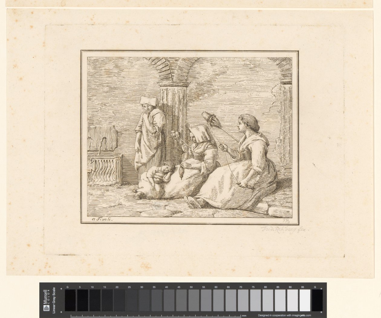 Femmes filant - Friedrich Rehberg
