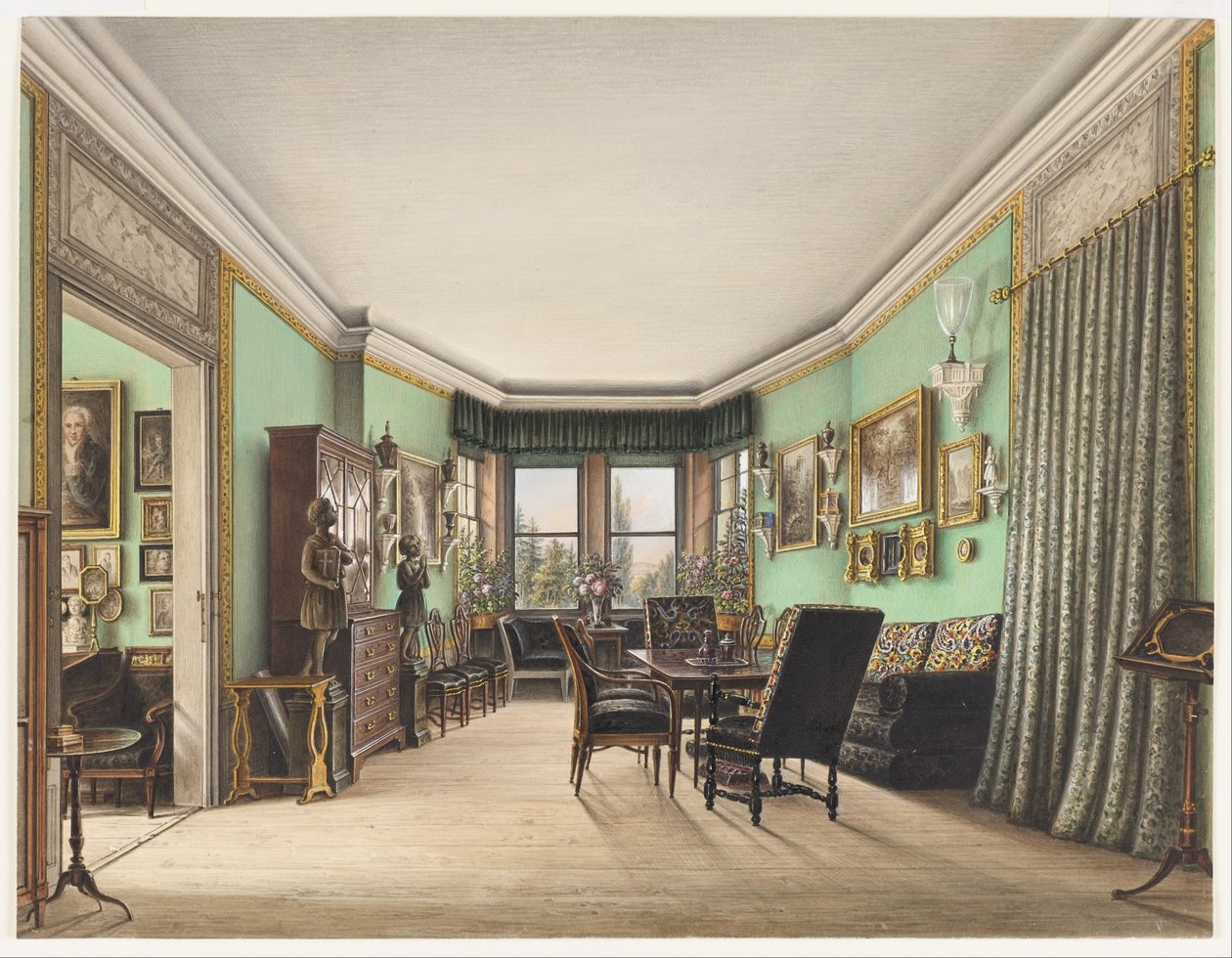 A Room in Schloss Buchwald - Friedrich Wilhelm Klose