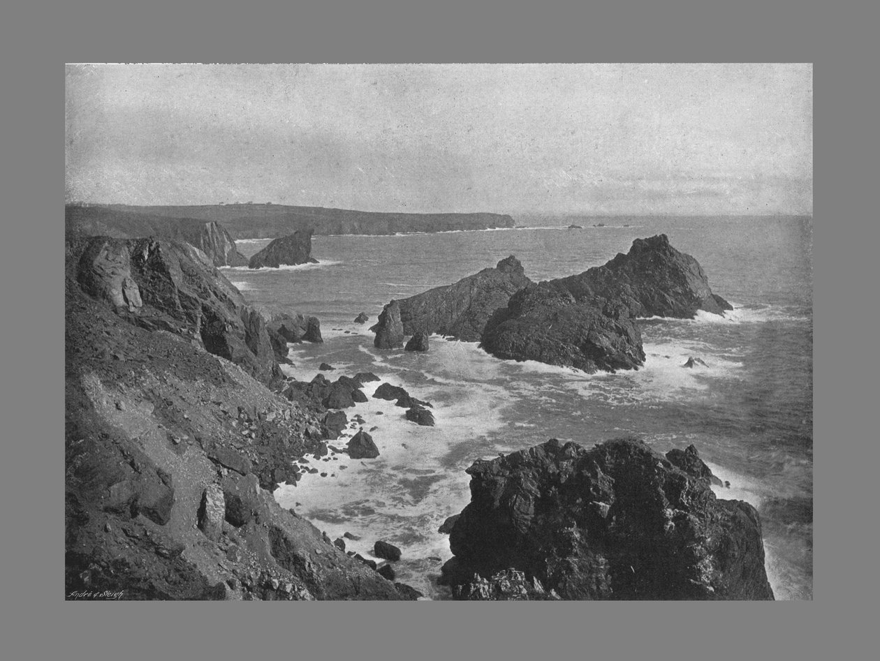 Old Lizard Head et Kynance Cove, c1900 - Frith and Co