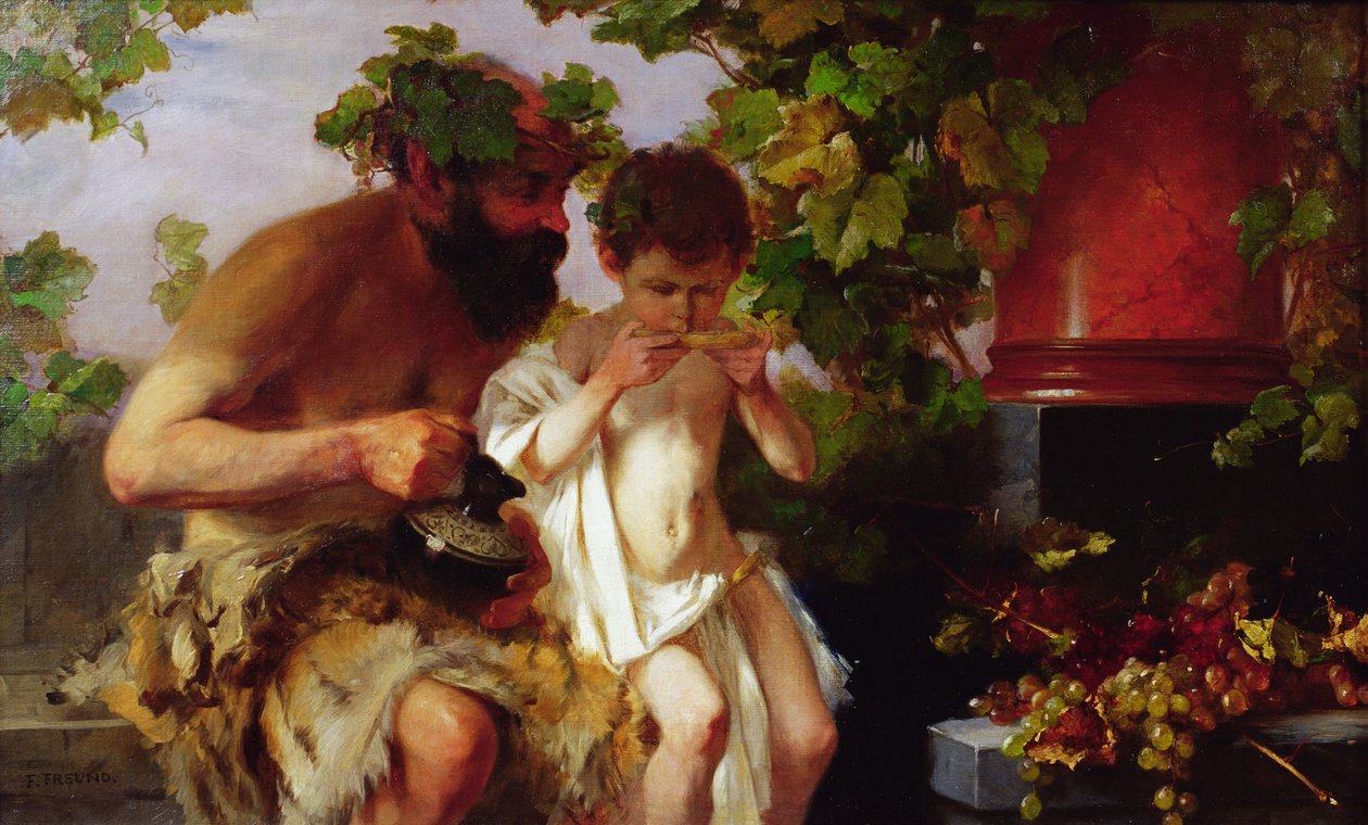 Son premier verre de vin - Fritz Freund