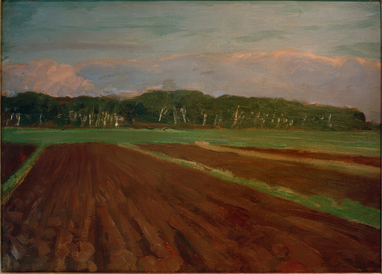 Champs au pied du Weyerberg - Fritz Mackensen