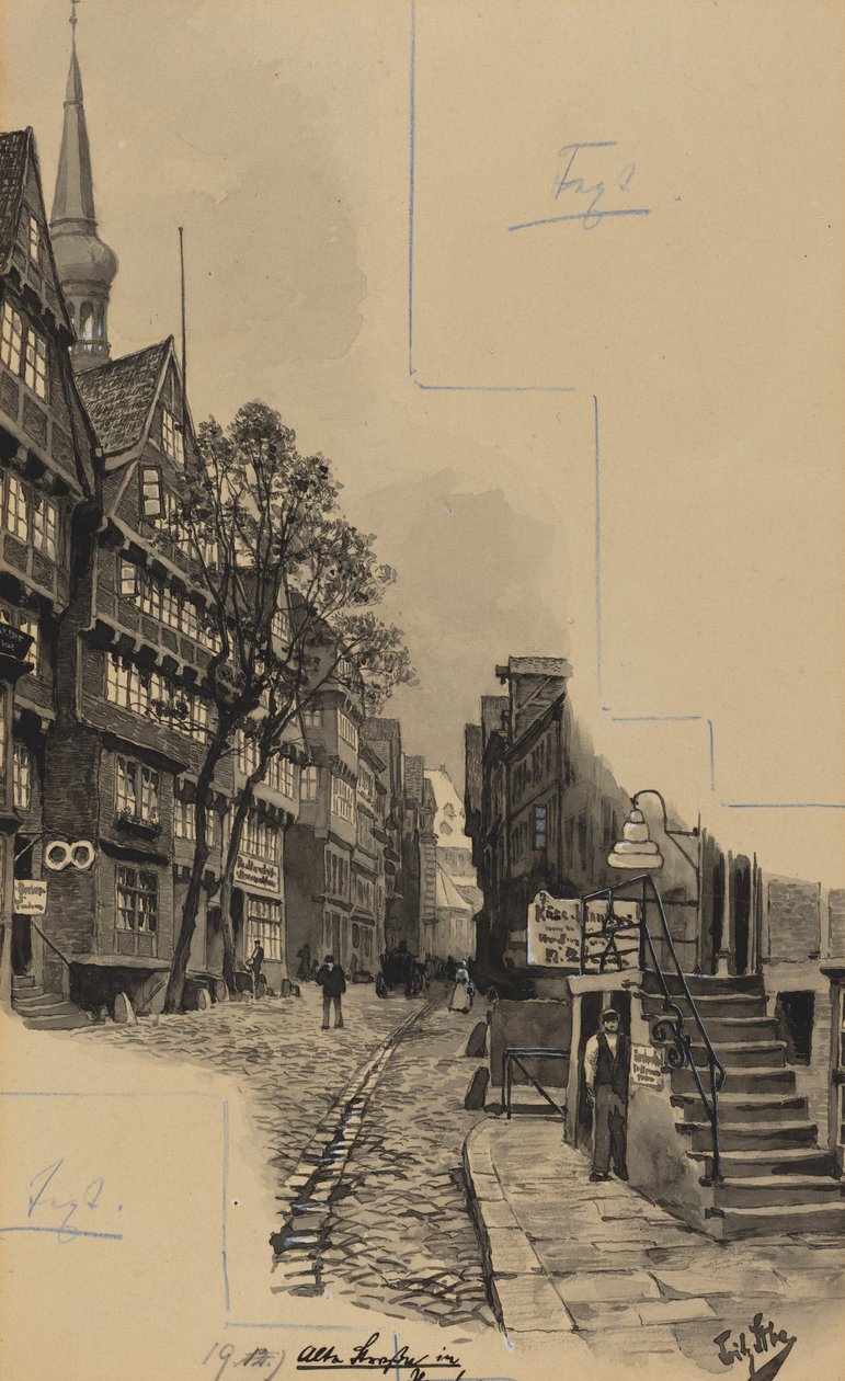 Vieille rue - Fritz Stoltenberg
