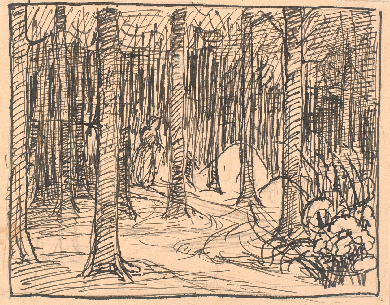 Au fond de la forêt, les chemins se croisaient... - Fritz Syberg