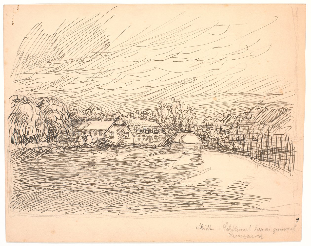 Au milieu du soleil se trouvait un vieux manoir - Fritz Syberg