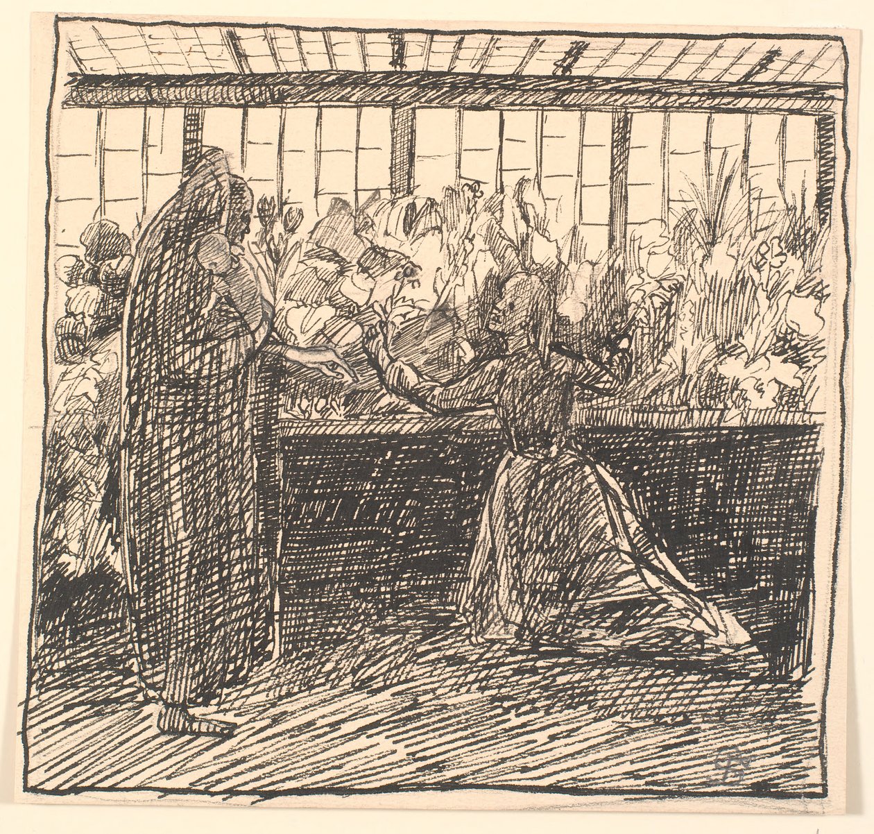 La mère et la mort dans la serre de la mort - Fritz Syberg
