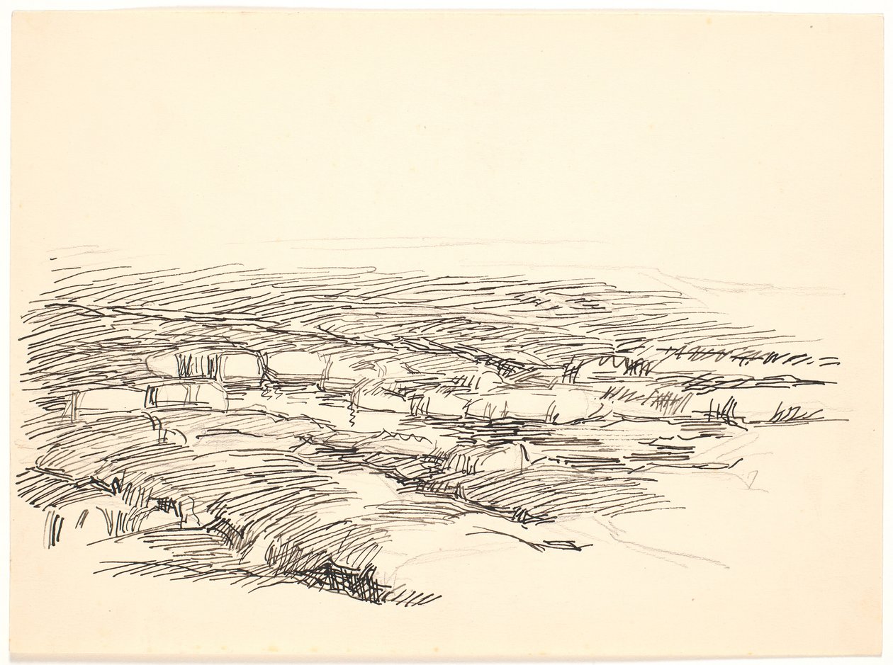 Étude pour un paysage de la Moselle - Fritz Syberg
