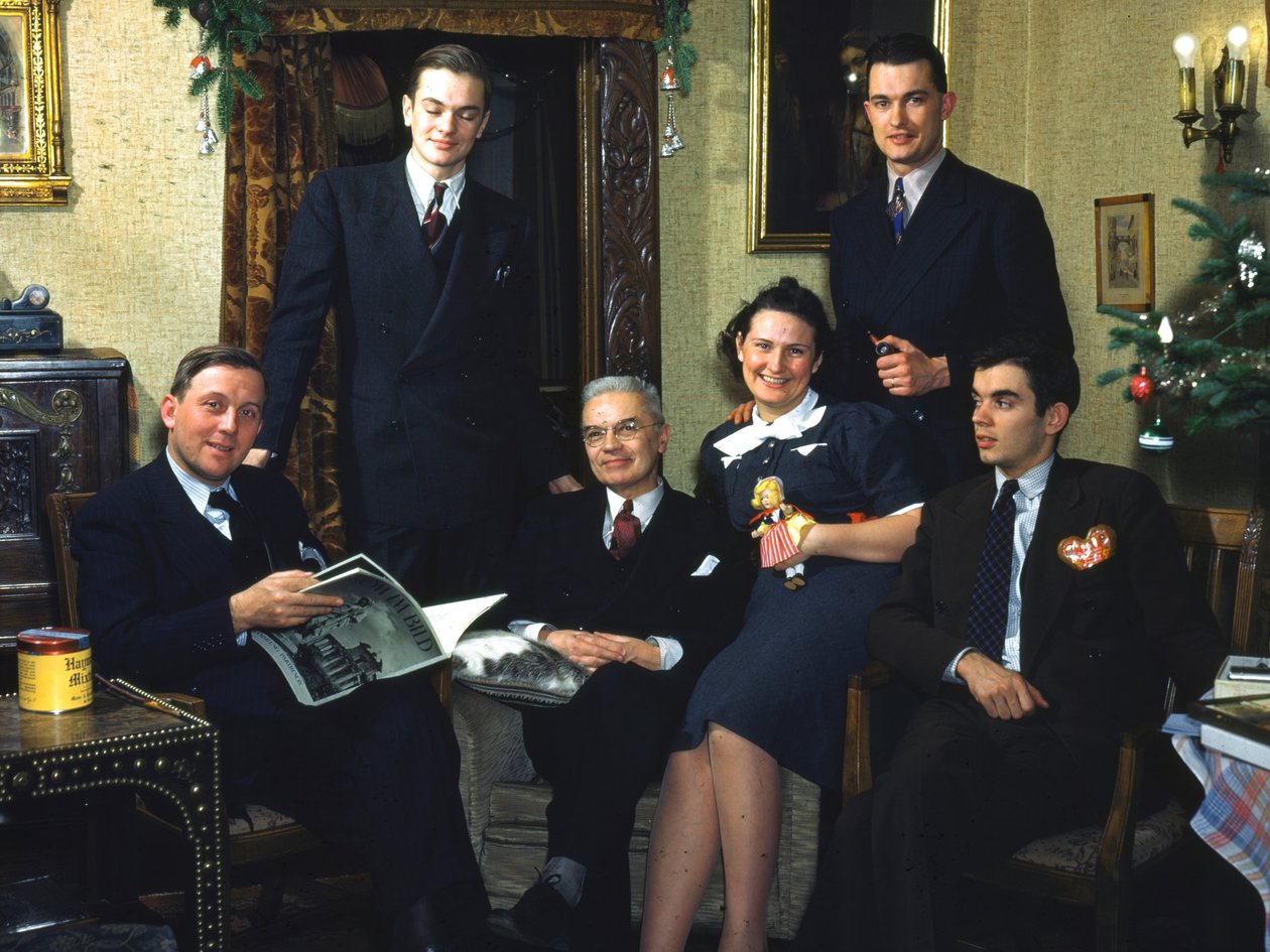 Famille et maison à Dresde, Allemagne du Dr. Fritz Gustav Wentzel et de sa femme Verna - Fritz Wentzel