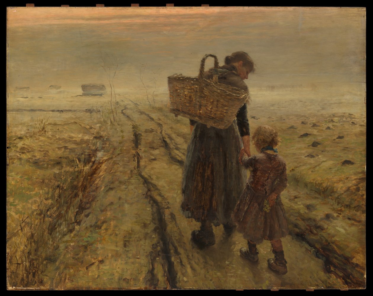 Retour à la maison - Fritz von Uhde