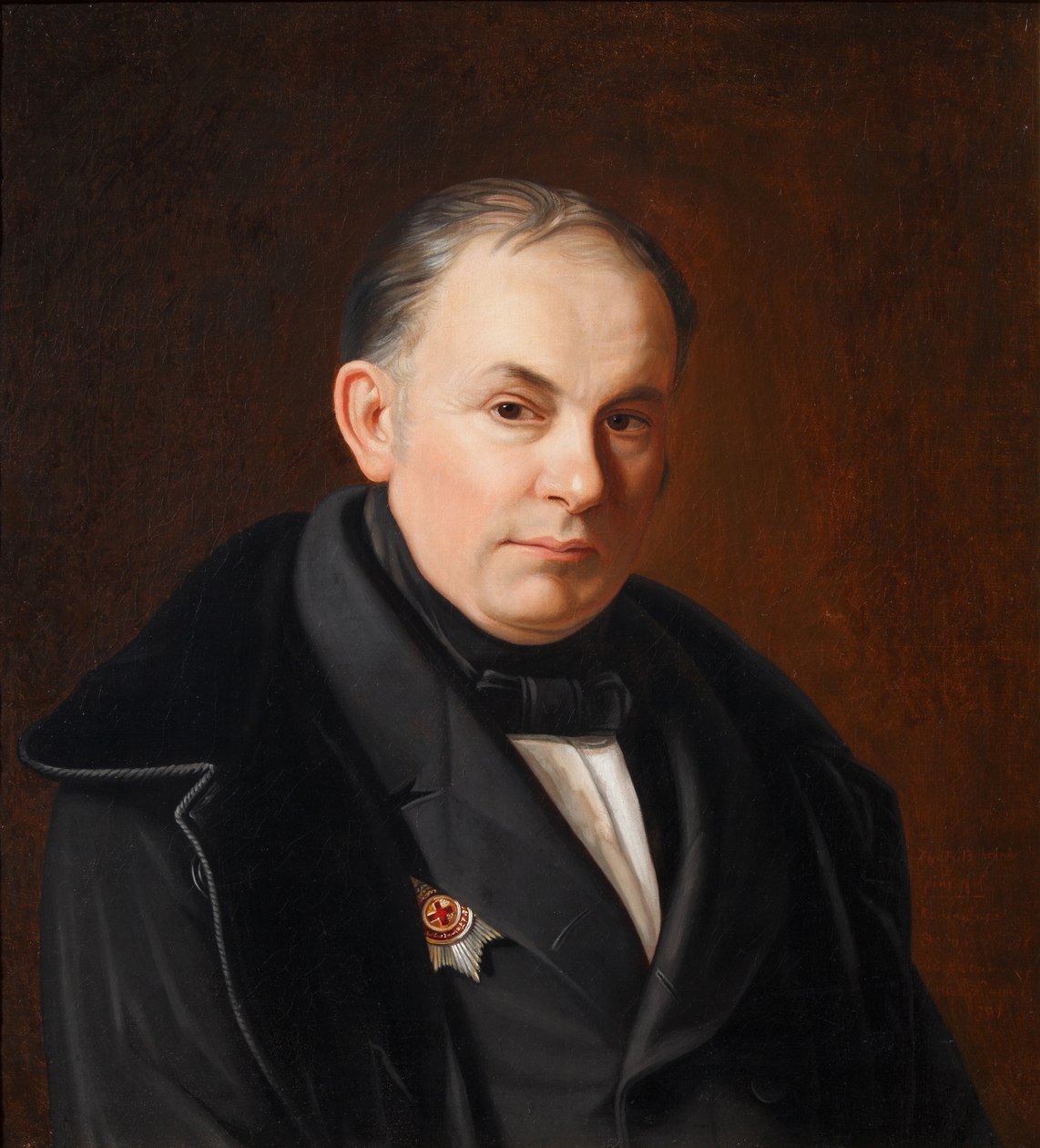 Portrait du poète Vassili Joukovski 1783-1852, 1854 - Fyodor Ivanovich Igin