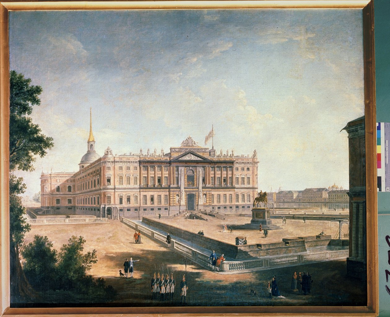 Vue du Palais Michel et de la place connétable à Saint-Pétersbourg - Fyodor Yakovlevich Alexeev