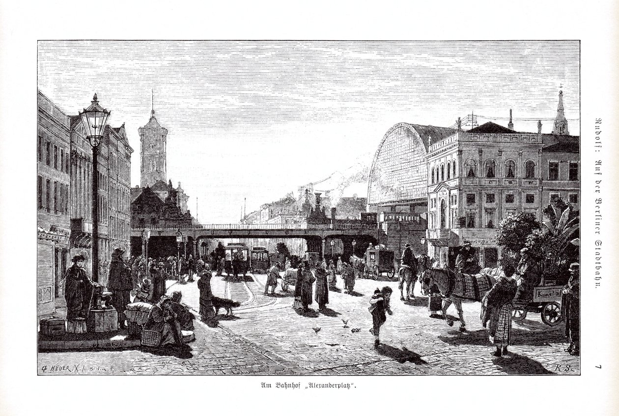 À la gare Alexanderplatz - G. Heuer